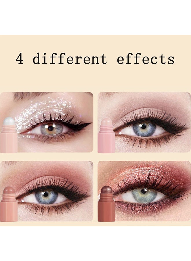 راني دراجون قلم ظل العيون متعدد الاستخدامات - 4 ألوان وظلال القلم وأحمر الخدود 4 في 1 ، قلم ظل عيون طويل الأمد، مناسب للبشرة، غير طيني، طويل الأمد، مقاوم للحرارة / خالي من التجارب على الحيوانات (#A) وردي عاري - Image 3